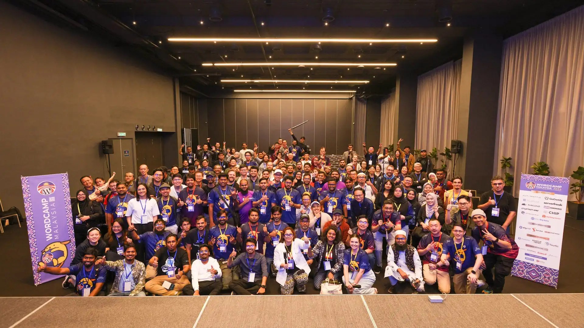 WordCamp Malaysia participants at the 2024 community gathering