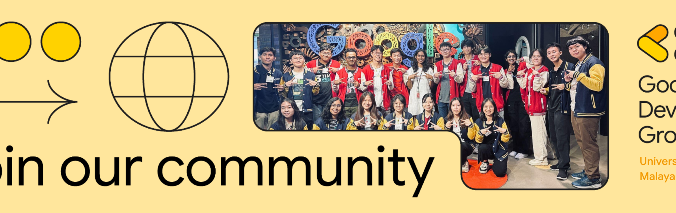 GDG on Campus Universiti Malaya chapter banner