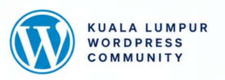 Kuala Lumpur WordPress Community wordmark with the blue WordPress W emblem