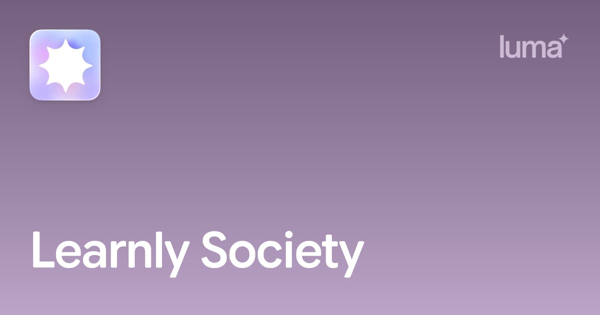 Learnly Society official community preview